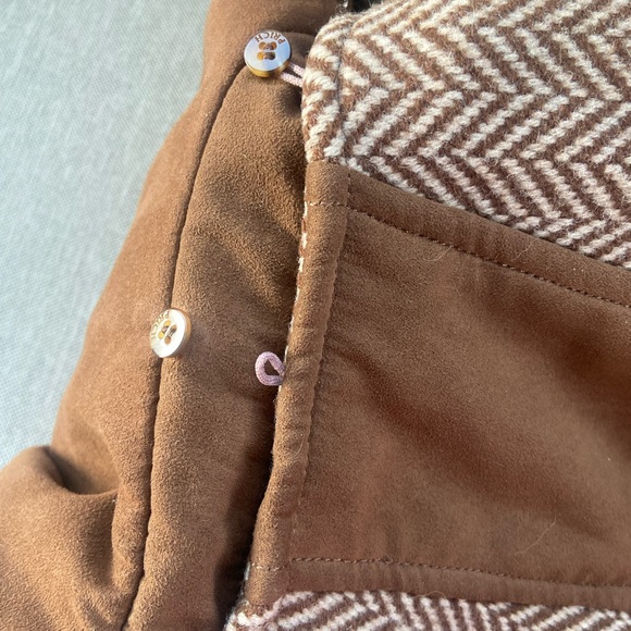 PRICH WOOL COAT chevron pattern - Picture 6 of 14